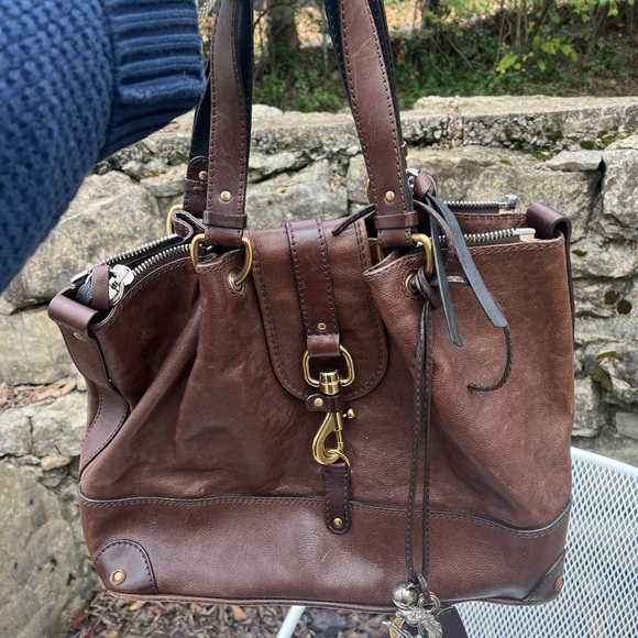 Chloe Kerala Tote Bag - Brown Leather Women's Bag - Picture 3 of 9